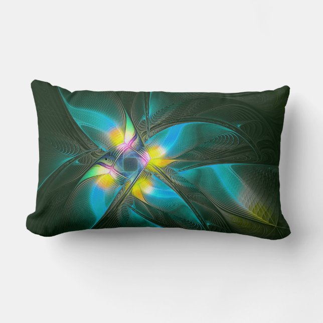 Bird of Paradsie Lumbar Pillow (Front)