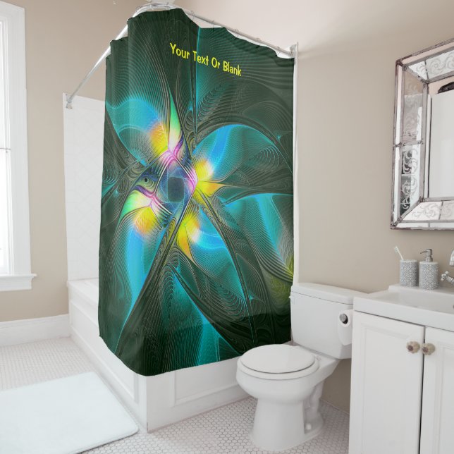 Bird of Paradsie Shower Curtain (In Situ)