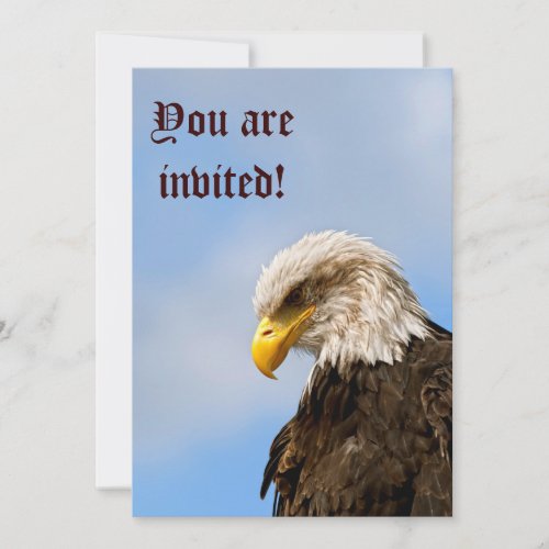 Bird of Pray Bald Eagle Invitation