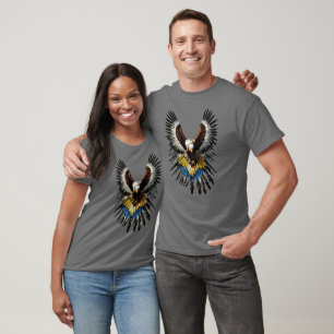 Bird of Prey in War Feathers T-Shirt