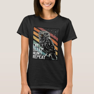 Bird Of Prey Raptor Eat Sleep Hunt Repeat Burrowin T-Shirt