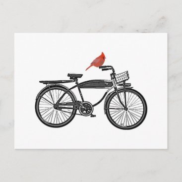 Bird on a Bike Postcard