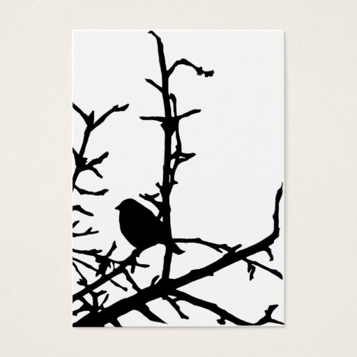 Customizable Bird on a Branch ATC Business Card