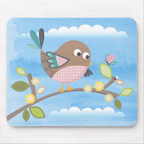 Bird on a Branch Mousepad