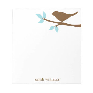 Bird on a Branch Personalized Notepads