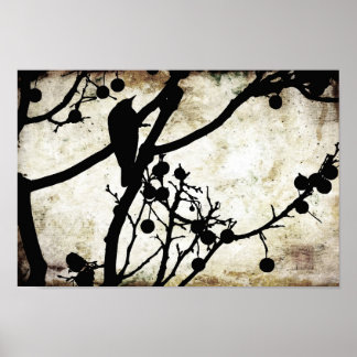 Bird on a Branch Poster