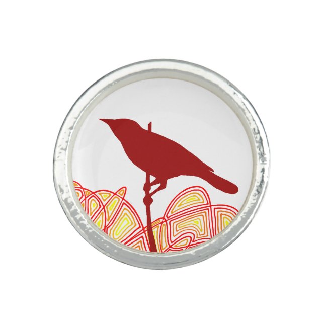 Bird on a Branch Ring (Front)