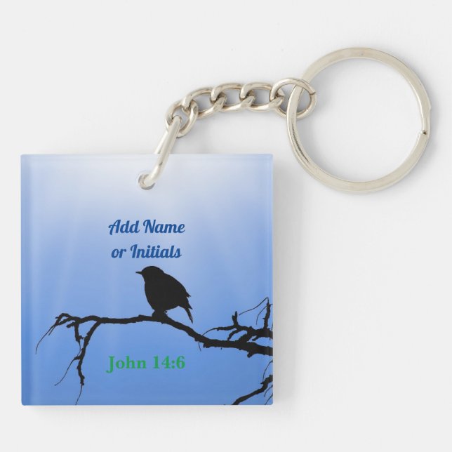  "Bird on a Limb" -I am the Way keychain (Back)