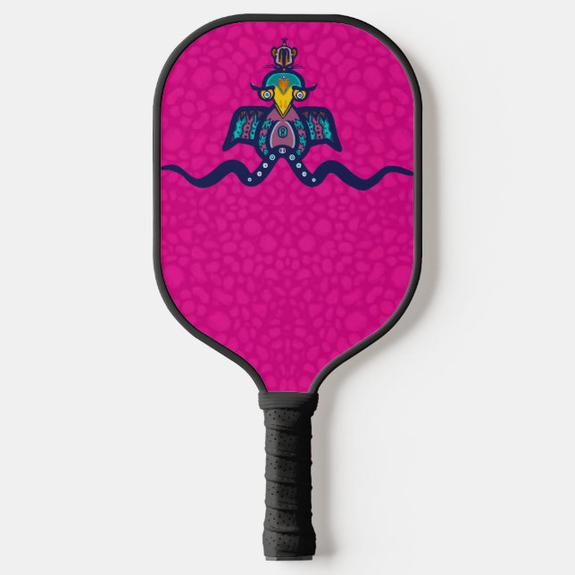 Bird on a Line Carbon Fiber Pickleball Paddle (Front)