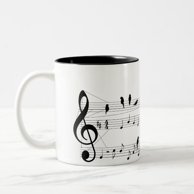 Bird on a Score mug (Left)