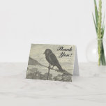 [ Thumbnail: Bird On a Wind Vane "Thank You!" Greeting Card ]