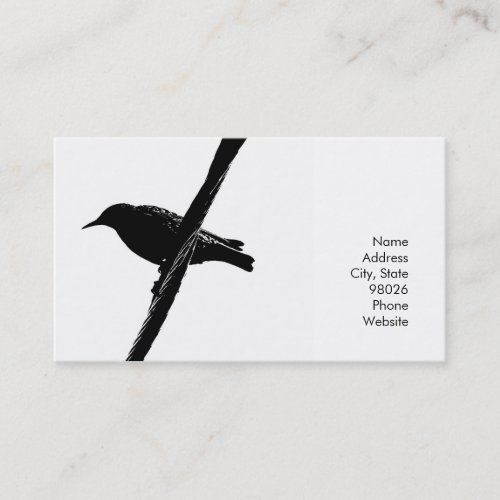 Bird on a wire Cards Business Card
