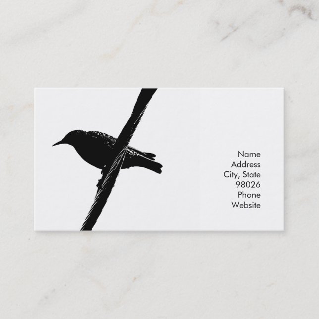 Bird on a wire Cards (Front)
