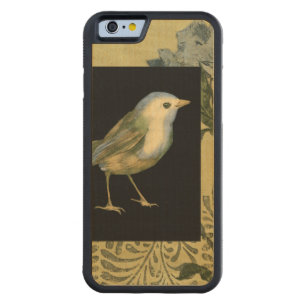 Bird on Black and Vintage Background Carved Maple iPhone 6 Bumper Case