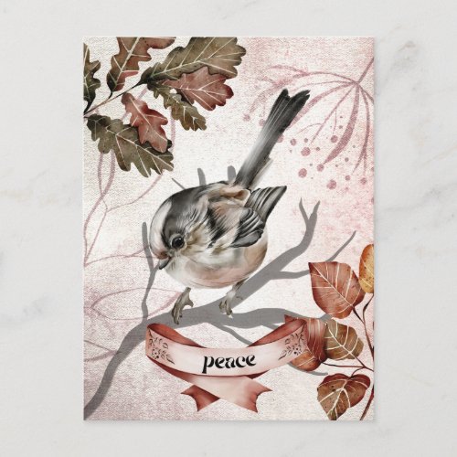 Bird on Branch Oracle Peace Card