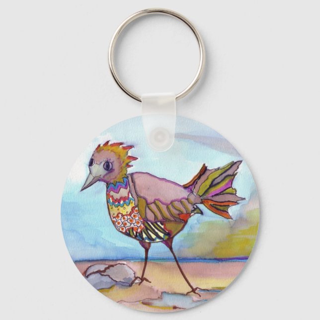 Bird on the beach keychain (Front)