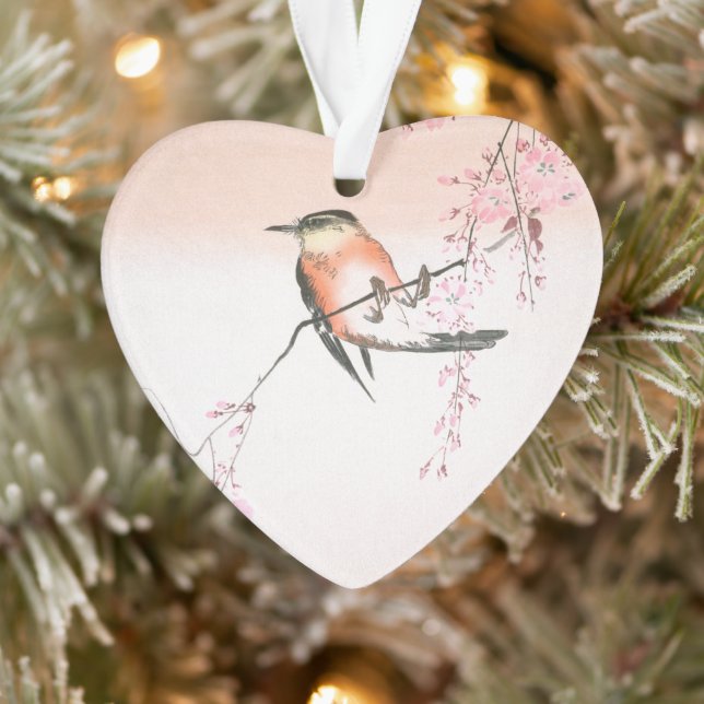 Bird on Weeping Cherry - Shidarezakura ni kotori Ornament (Tree)