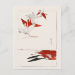 Bird origami - traditional Japanese Postcard