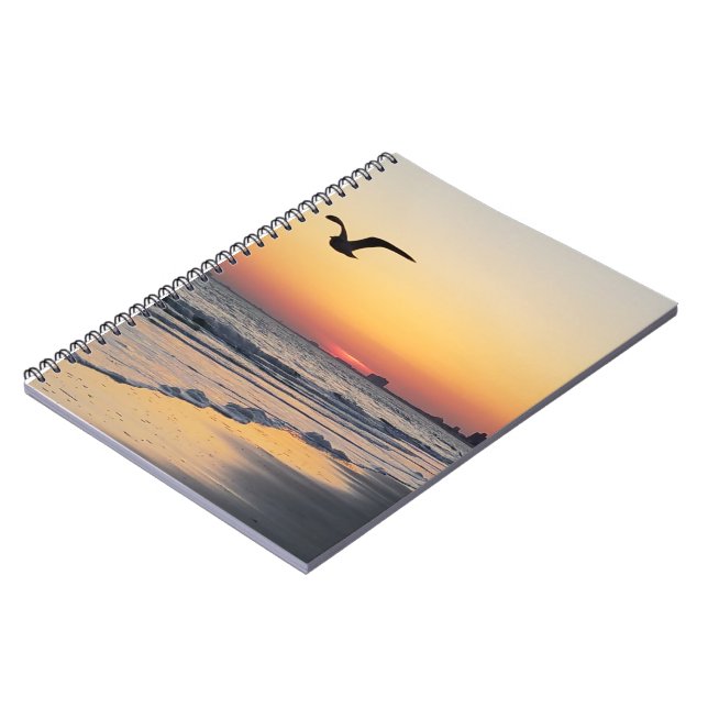 Bird over Atlantic City Notebook (Left Side)