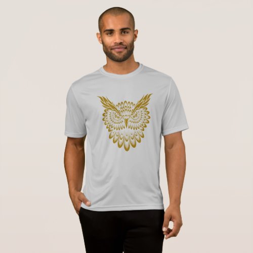 Bird owl art design T_Shirt