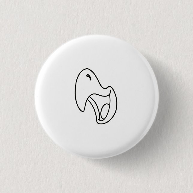 Bird, parrot, squawk theme button (Front)