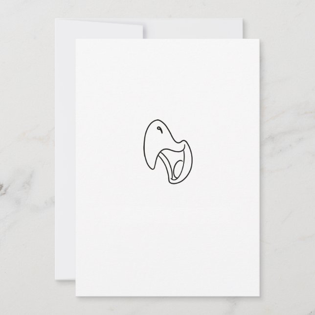 Bird, parrot, squawk theme invitation (Front)