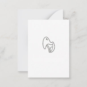 Bird, parrot, squawk theme note card