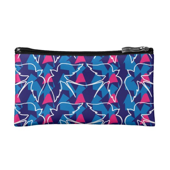 Bird Pattern cosmetic bag