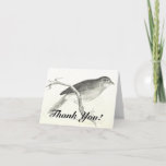 [ Thumbnail: Bird Perched On a Branch, "Thank You!" Card ]