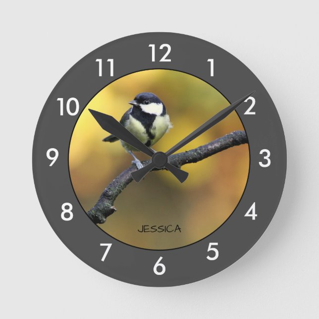 Bird Personalized Large Clock (Front)