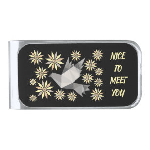BIRD PET LOVE GIFT SILVER FINISH MONEY CLIP