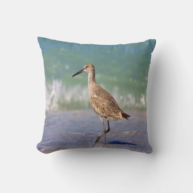 bird photo #18-shore bird throw pillow (Front)