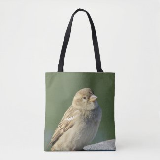 Bird Photo Small Brown House Sparrow Tote Bag