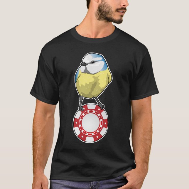 Bird Poker Poker chips T-Shirt (Front)
