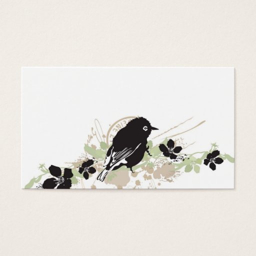 Customizable Bird Profile Card Business Cards