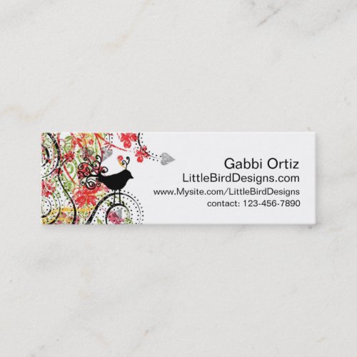 Bird Profile Card, Networking Card Business Cards
