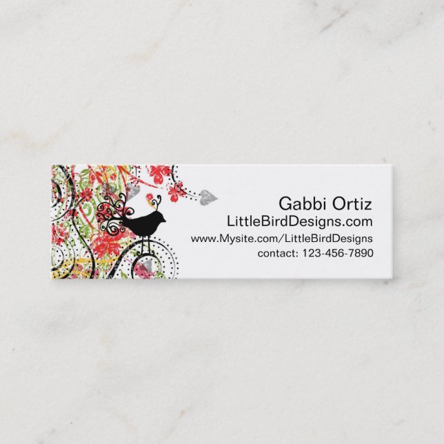 Bird Profile Card, Networking Card (Front)