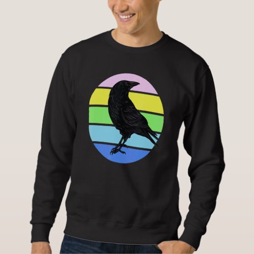 Bird  Raven Silhouette Bird Sweatshirt
