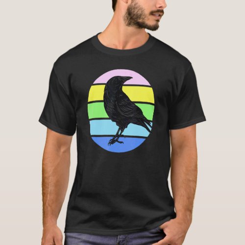 Bird  Raven Silhouette Bird T_Shirt