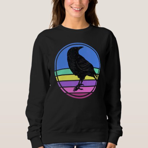 Bird  Raven Viking Crow Silhouette Bird Sweatshirt
