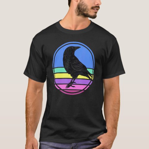 Bird  Raven Viking Crow Silhouette Bird T_Shirt