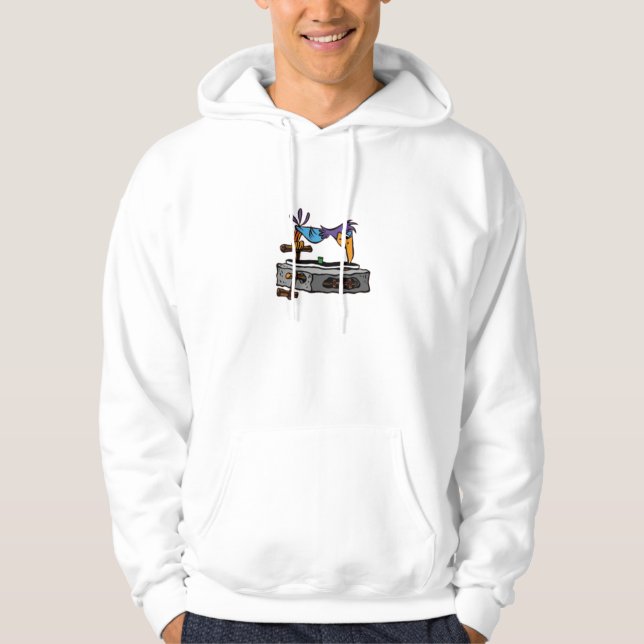 Bird Record Player Hoodie (Front)