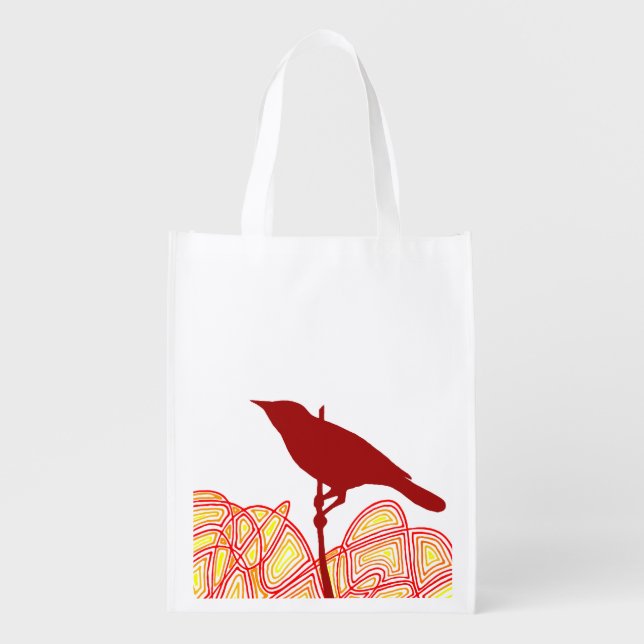 Bird Reusable Grocery Bag (Front)