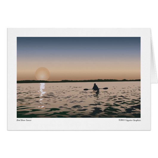 Bird River Sunset Cards (Front Horizontal)