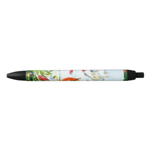 Bird Robin Couple Winter Holly Christmas Pen