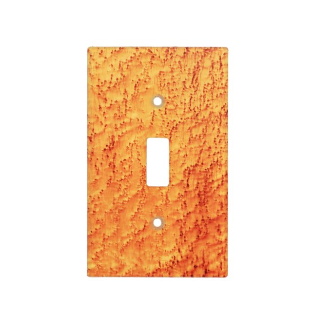 Bird’s Eye Maple Wood Grains Image Light Switch Cover (Front)