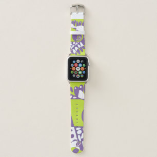 Bird’s Nest - Lime Purple Apple Watch Band