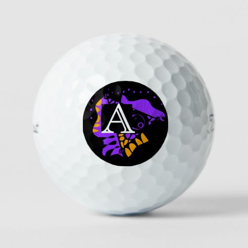 Birdâs Nest _ Personalized Initial Letter A Golf Balls