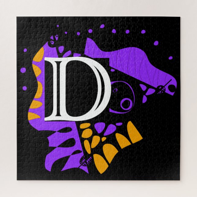 Bird’s Nest - Personalized Initial Letter D Jigsaw Puzzle (Vertical)