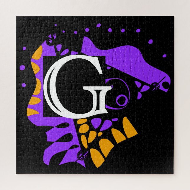 Bird’s Nest - Personalized Initial Letter G Jigsaw Puzzle (Vertical)